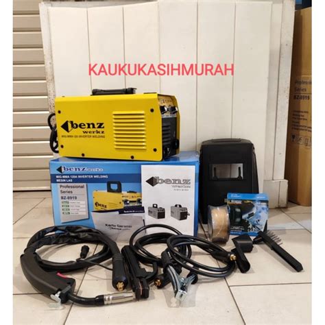 Jual Mesin Las Inverter Mig Mma A Benz Werkz Gas Less Shopee