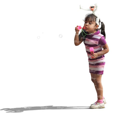 Latina Girl Blowing Bubbles VIShopper