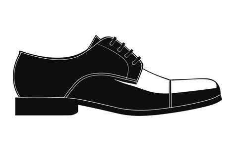 A Male Shoe vector silhouette isolated on a white background 35992511 ...