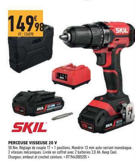 Promo Perceuse Visseuse 20 V Skil Chez Brico Cash ICatalogue Fr