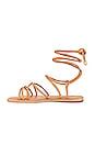 Schutz Magdalena Flat Sandal In Nude Caramel REVOLVE