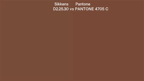 Sikkens D2 25 30 Vs Pantone 4705 C Side By Side Comparison