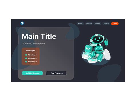 Discord Bot Template Design ( DARK ) by Hammad Bin Tayyab on Dribbble