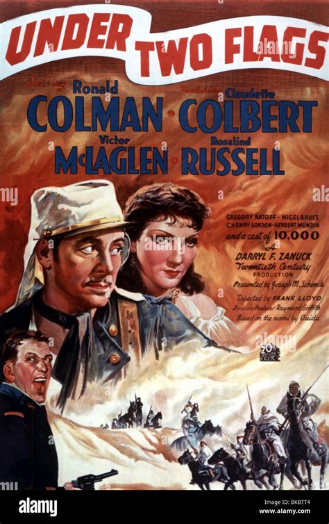 Under Two Flags 1936 Ronald Colman Claudette Colbert Poster Untf