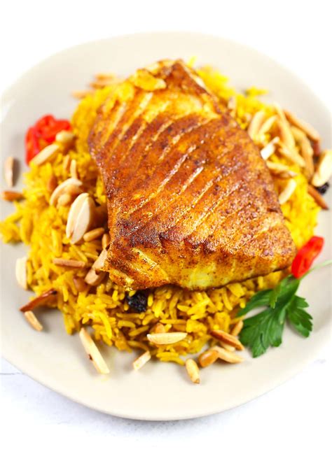 Basmati Rice and Spiced Fish