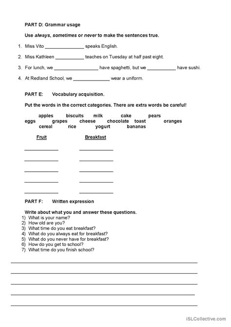 Test English Esl Worksheets Pdf And Doc