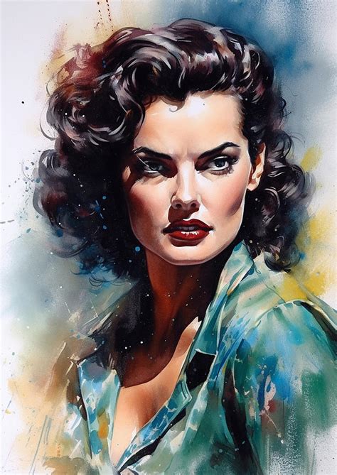 Jane Russell 01 Digital Art By Thuy Dinh Thi Fine Art America