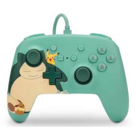 Power A Manette Switch Filaire Nintendo Pokémon Pikachu Snorlax