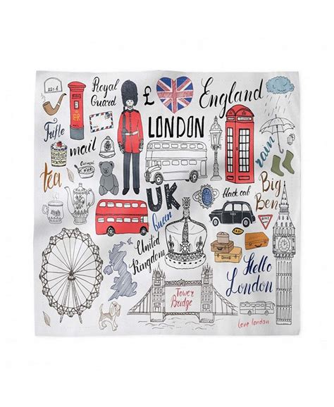 Ambesonne Doodle Set of 4 Napkins, 12" x 12" - Macy's