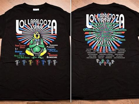 Lollapalooza Tour T Shirt Lollapalooza Music Festival Shirt Sold