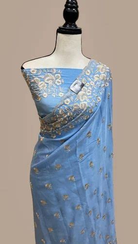 Hamna Silk Wedding Pure Banarasi Chiffon Georgette Handloom Saree At