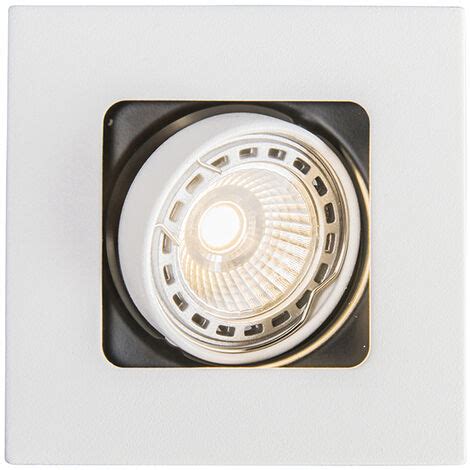 Square Recessed Spotlight White Rotatable And Tiltable Artemis