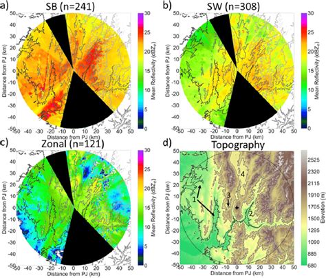 Time Weighted Mean Equivalent Reflectivity Color Coded And 500 M