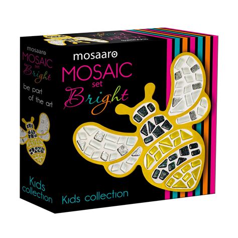 Набор для творчества Mosaaro Стеклянная мозаика Пчелка, 18.2*21 см, от ...