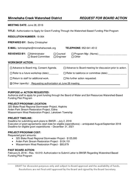 Fillable Online Watershed Based Implementation Funding Program Fax