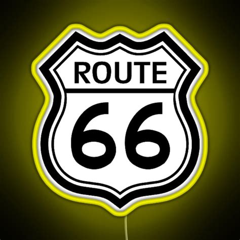 Route 66 Sign RGB neon sign