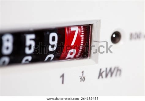 Electric Meter Display Dials Closeup Stock Photo (Edit Now) 264189455