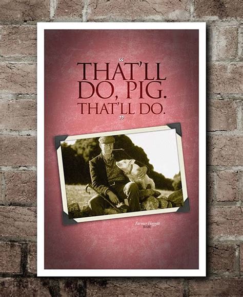 BABE That Ll Do Pig Quote Poster 12 X18 Etsy