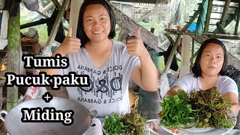 Tumis Pucuk Paku Dan Miding Campur Belacan Sangat Sedap Dan Mantap