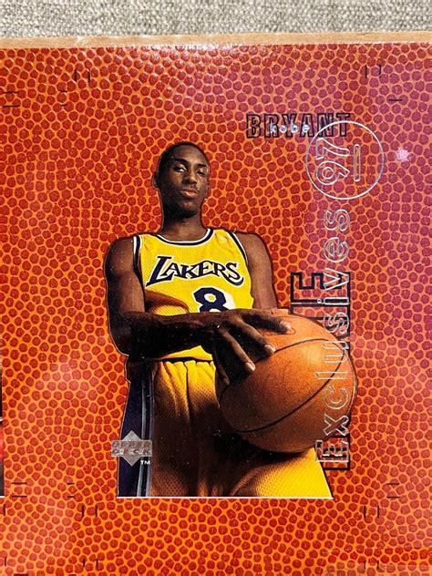 Kobe Bryant Upper Deck Rookie Exclusive Card Uncut Sheet