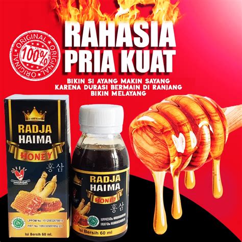 Jual Madu Raja Haima Obat Kuat Tahan Lama Pria Wanita Jamu Kuat Pria