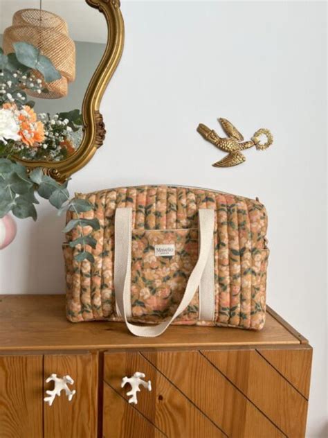 Sac Langer Matelass Fleuri Muscade Mavelio Cr Ations