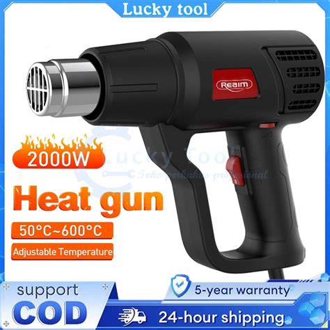 Jual QQ22SD45HB REAIM Air Hot Gun 2000W Heat Gun 220V H L Pro Senapan Panas Pistol Angin Panas