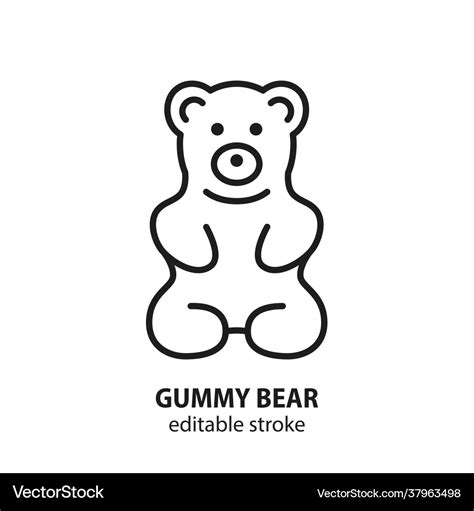 Gummy bear icon Royalty Free Vector Image - VectorStock