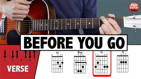 Lewis Capaldi Before You Go Easy Guitar Tutorial Easy Chords No Capo Chords Chordify