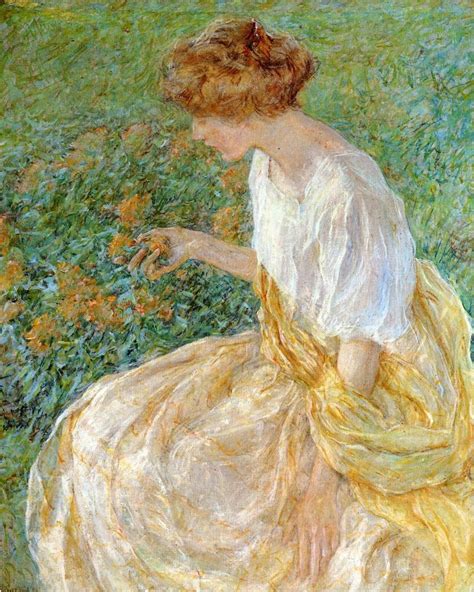 Robert Lewis Reid In The Garden Catherine La Rose The