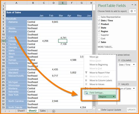 Pivot table tabular form - faselder