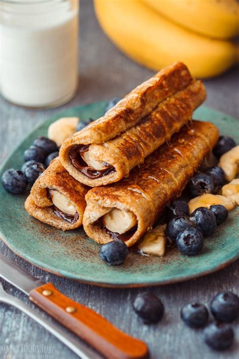 Nutella Banana French Toast Roll Ups Recipe Happy Foods Tube