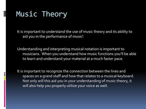 Ppt Music Theory Powerpoint Presentation Free Download Id2270461