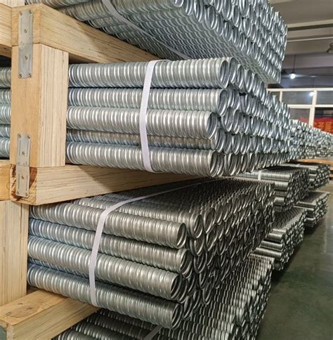 Post Tension Galvanized Round Corrugated Metal Prestressed Duct 40 China Pre Stressed Metal