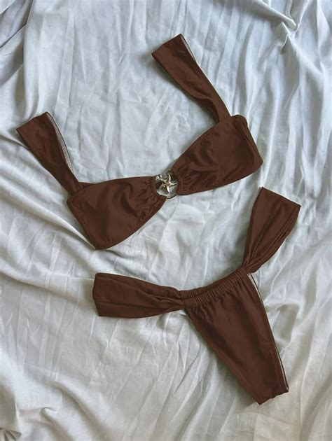 Conjunto De Bikini Sexy Con Decoraci N De Estrella De Mar Estilo Moda Europea Y Americana Para