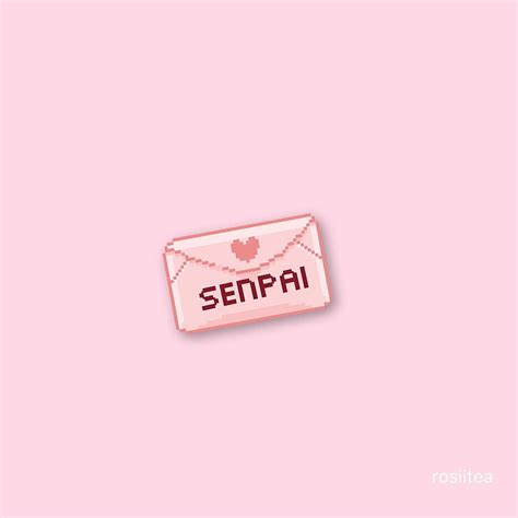 Rosiitea Senpai Notice Me Aesthetic Anime Pastel Pink Aesthetic