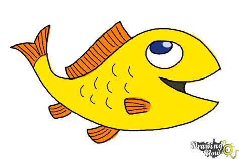 How To Draw A Simple Fish Drawingnow