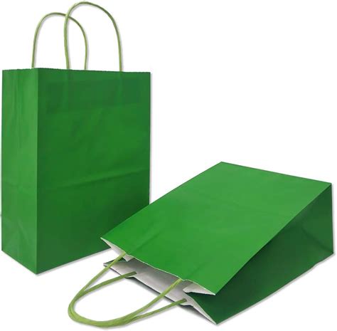 Amazon AZOWA Gift Bags Medium Kraft Paper Bags With Handles 10 5 X