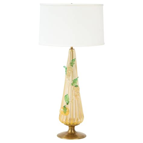 Murano Glass Table Lamp Circa 1960s At 1stdibs