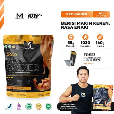 Jual Muscle First Pro Gainer 6lbs 2721gr Mass Gainer Penambah Berat