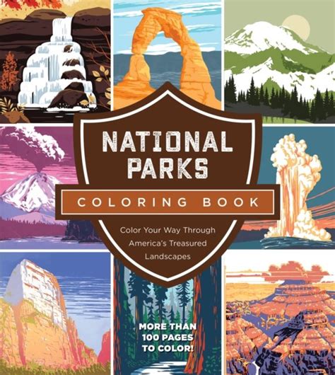 National Parks Coloring Book Color Your Way Through America S