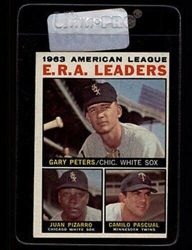 1964 AL ERA LEADERS TOPPS 2 GARY PETERS JUAN PIZARRO EXMT NM 5995 EBay