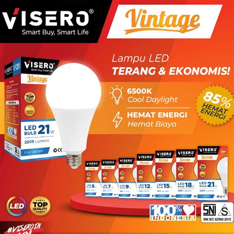 Jual Bohlam Lampu Led Visero Vintage W W W W W W W Shopee