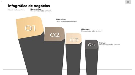 Apresentação Gráfico De Informações Comerciais Número De Etapas