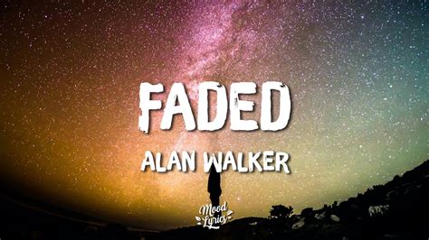 Alan Walker Faded Lyrics YouTube