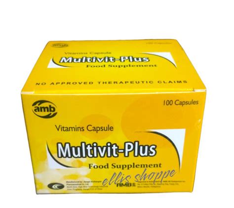 Multivit Plus Multivitamin Food Supplement Box Of 100 Capsule Lazada Ph