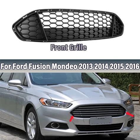 Front Bumper Grille For Ford Fusion Mondeo 2013 2014 2015 2016