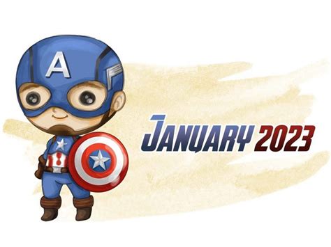 Avengers 2023 Printable Calendar - Etsy