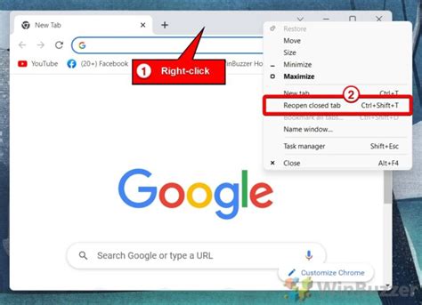 How To Reopen Closed Tabs And Windows In Chrome Edge And Firefox Winbuzzer