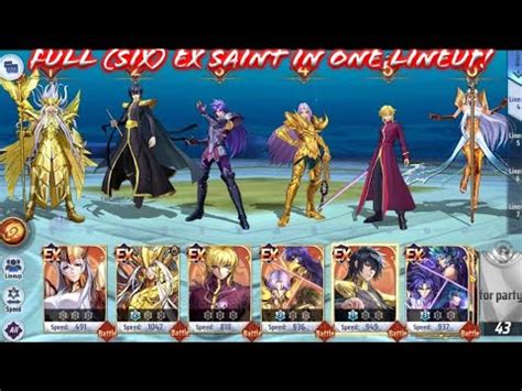 Saint Seiya Awakening KOTZ Full Six EX Saint Lineup At PvP